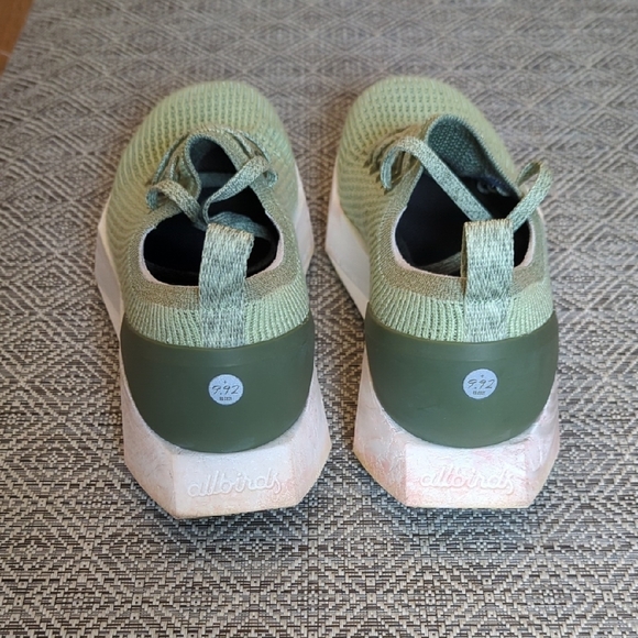 Allbirds Forage Green Tree Flyer Women's Knit Sneakers - Picture 7 of 9